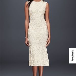 Soutache Tank Midi Sheath Dress